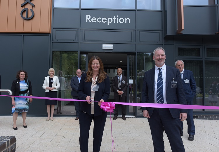 Gillian Keegan cutting the ribbon on the SWIoT