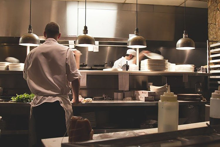 Chefs preparing food