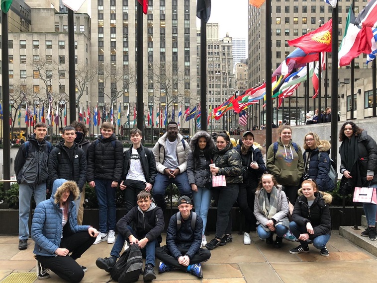 BCoT students on a previous trip to New York