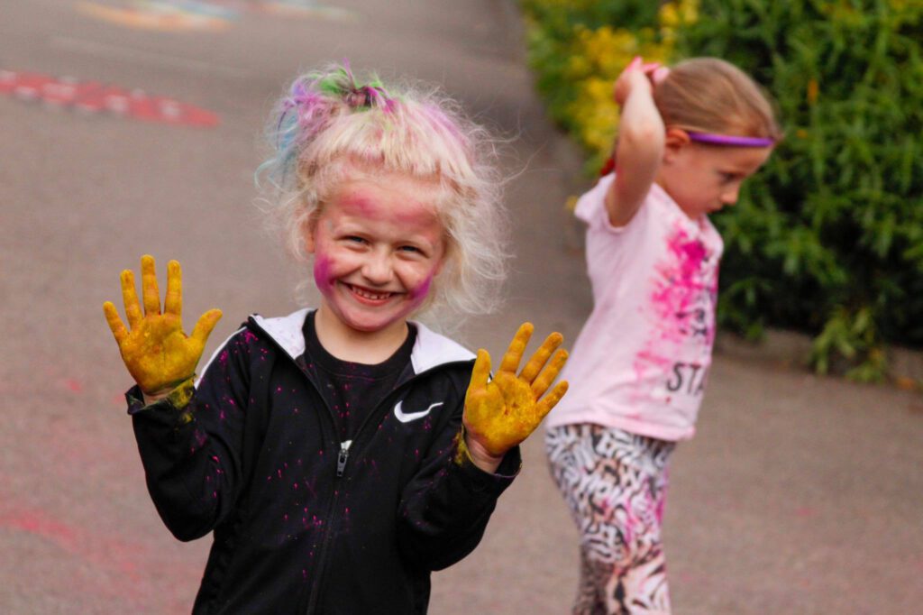 kids being active