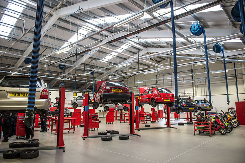 Leicester College offers vehicle repair courses for budding mechanics
