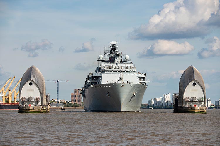 HMS Albion Arrival
