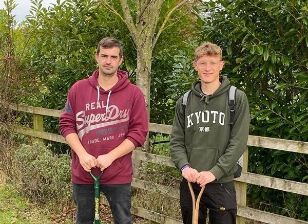 Barnsley College Horticulture students and founders of All Seasons, Jonathan Carter (left) and Finlay Green (right).