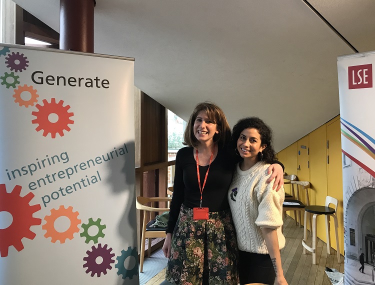Director of LSE Generate, Laura-Jane Silverman, with co-founder of FLO, Tara Chandra