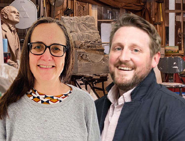 Matt Moseley and Vicky Cull – Chief Examiners for Art and Design subjects at UAL Awarding Body