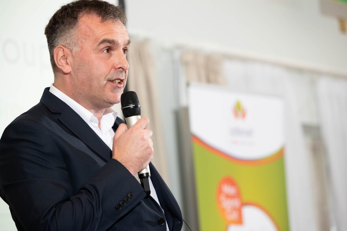 Chief executive of the Calico Group Anthony Duerden speaking at a recent event