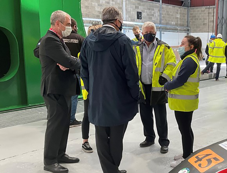 Students and staff find out more about the new scholarship and projects at a special event held recently at the Fastblade facility, Rosyth Business Park