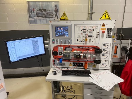 An electric vehicle set up