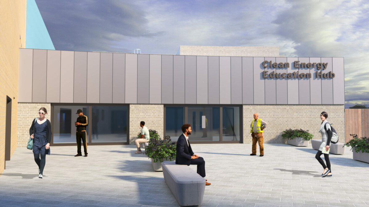 Artist impression of Redcar and Cleveland College's Clean Energy Education Hub