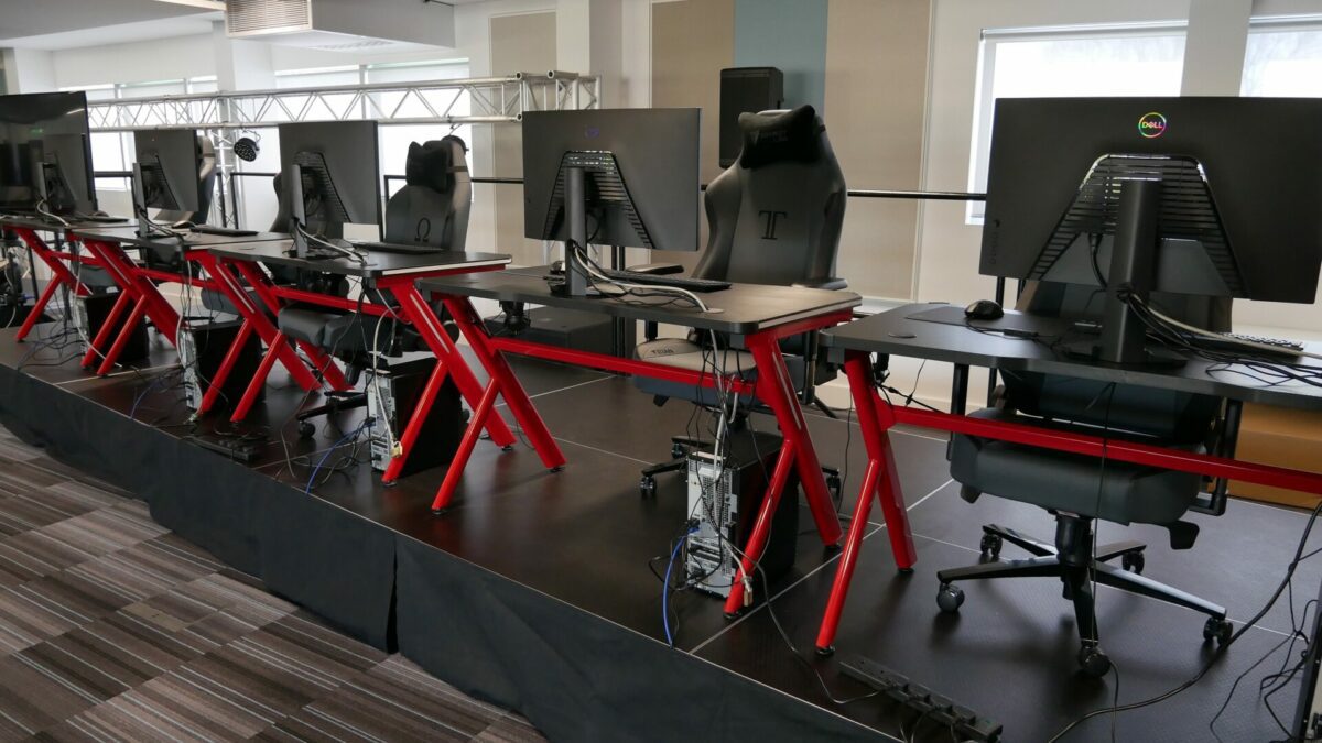 Esports facilities at The East London Institute of Technology at Barking & Dagenham College. 