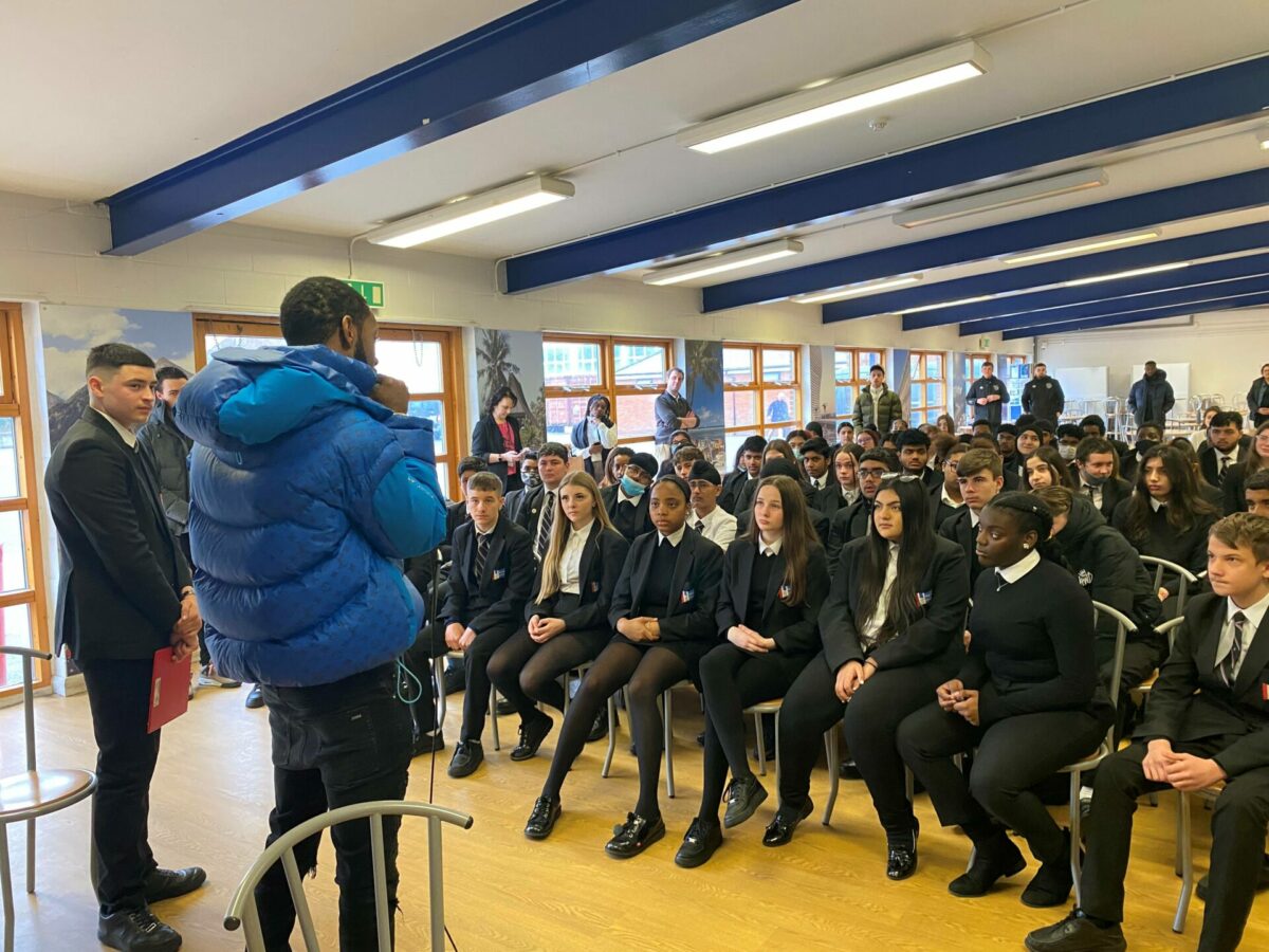 Pioneering drill music producer gives careers talk to West London