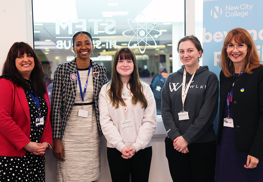 Students and staff celebrated International Women’s Day at New City College with a host of influential female speakers, who shared uplifting stories of their lives and the challenges they have faced.