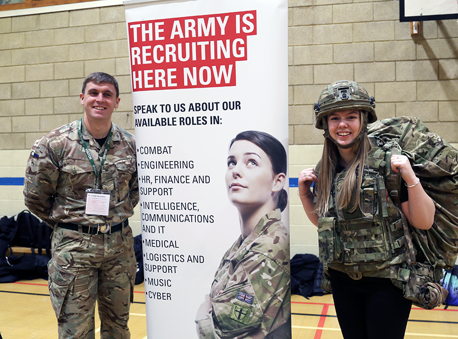 A Careers Day involving the Army, Air Force, Marines, Navy, Met Police and HM Border Force saw students on New City College’s Uniformed Public Services course receive fantastic advice and support towards their future career goals.