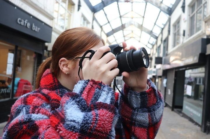 Tegan Parkin, Barnsley College's Digital Photography student and founder of Tegan Parkin Photography.