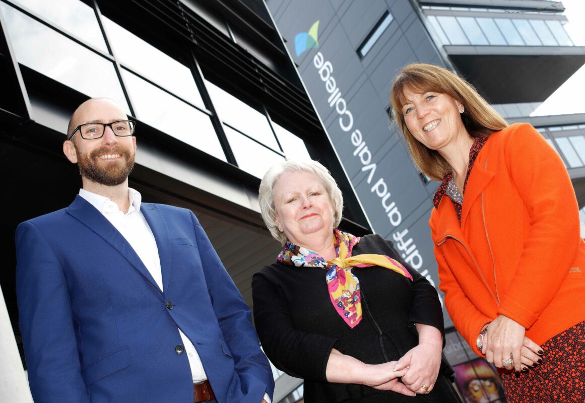 (l-r) Rich Forsyth, Head of Development and Operations at Deloitte, CAVC Principal Kay Martin and FinTech Wales CEO Sarah Williams-Gardener
