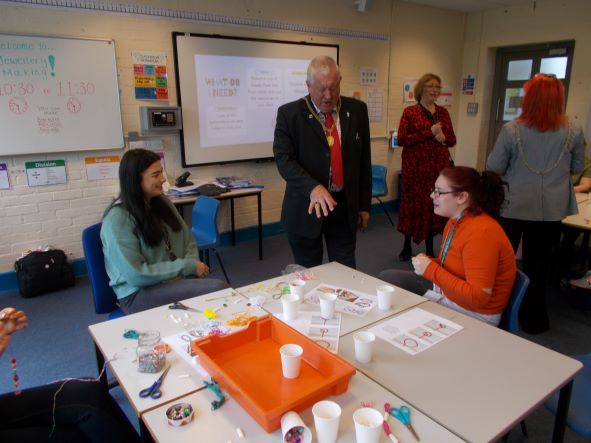 Guildford Mayor joins Guildford College Supported Learning students for fun event