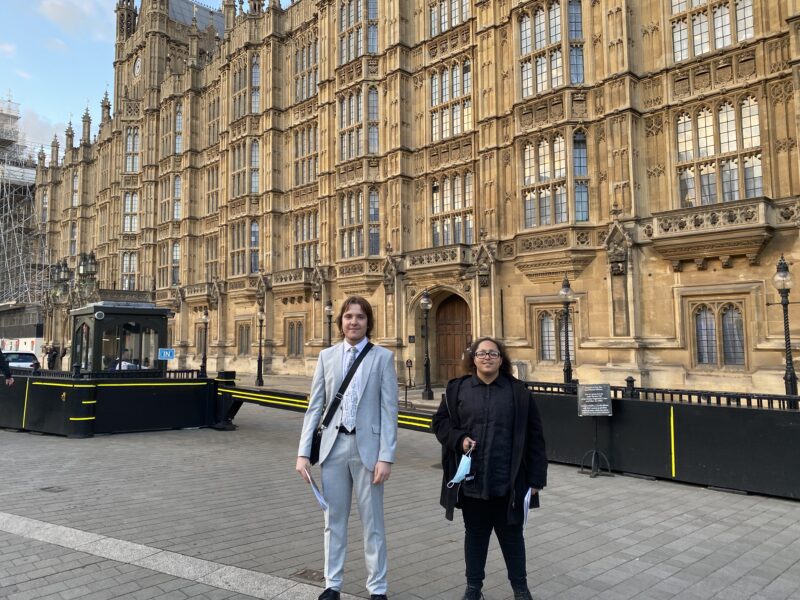 New City College Attlee A Level Academy students Victor Radev and Joory Khaleefah were thrilled to experience an exclusive opportunity to attend a House of Lords reception, invited by the Attlee Foundation.
