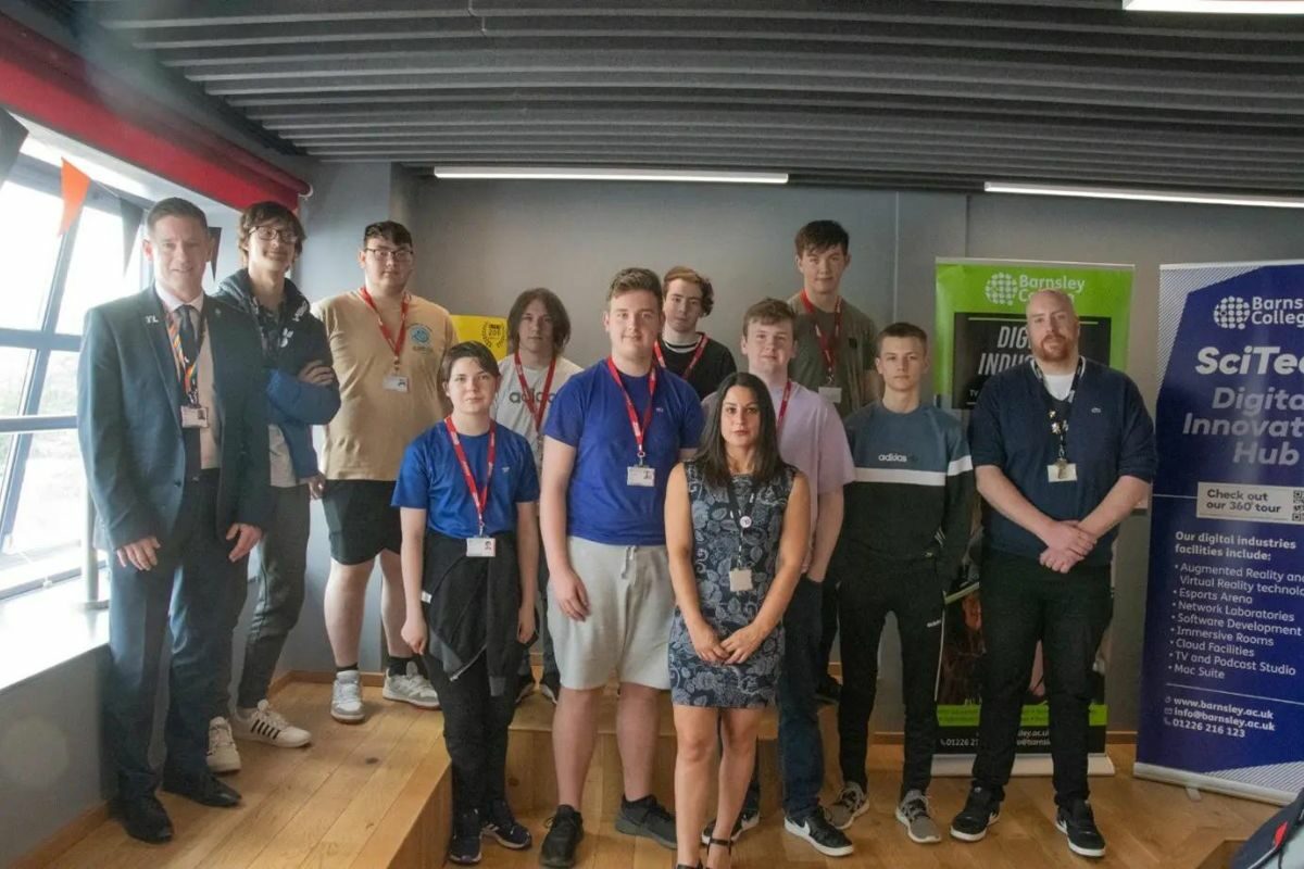 Barnsley College Digital students celebrate T Level milestone