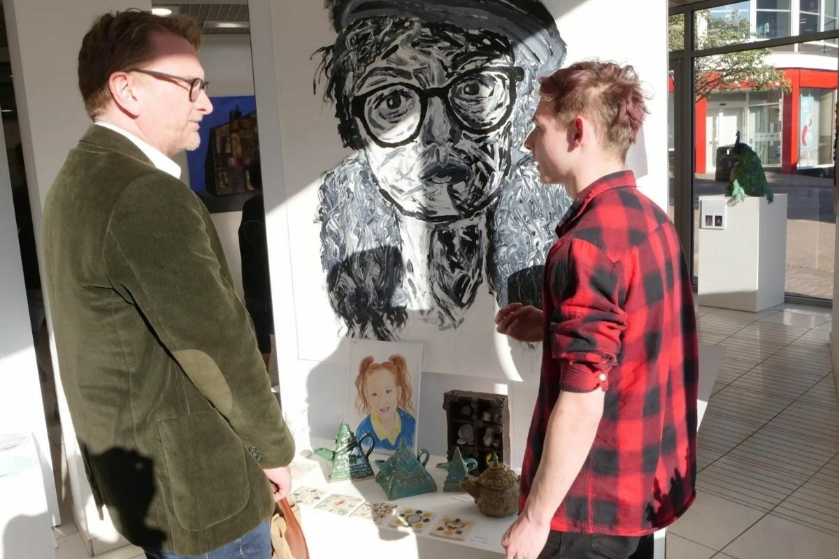 'Creating a better world' – innovative and powerful student art and design exhibition in the old Body Shop at the Potteries shopping centre