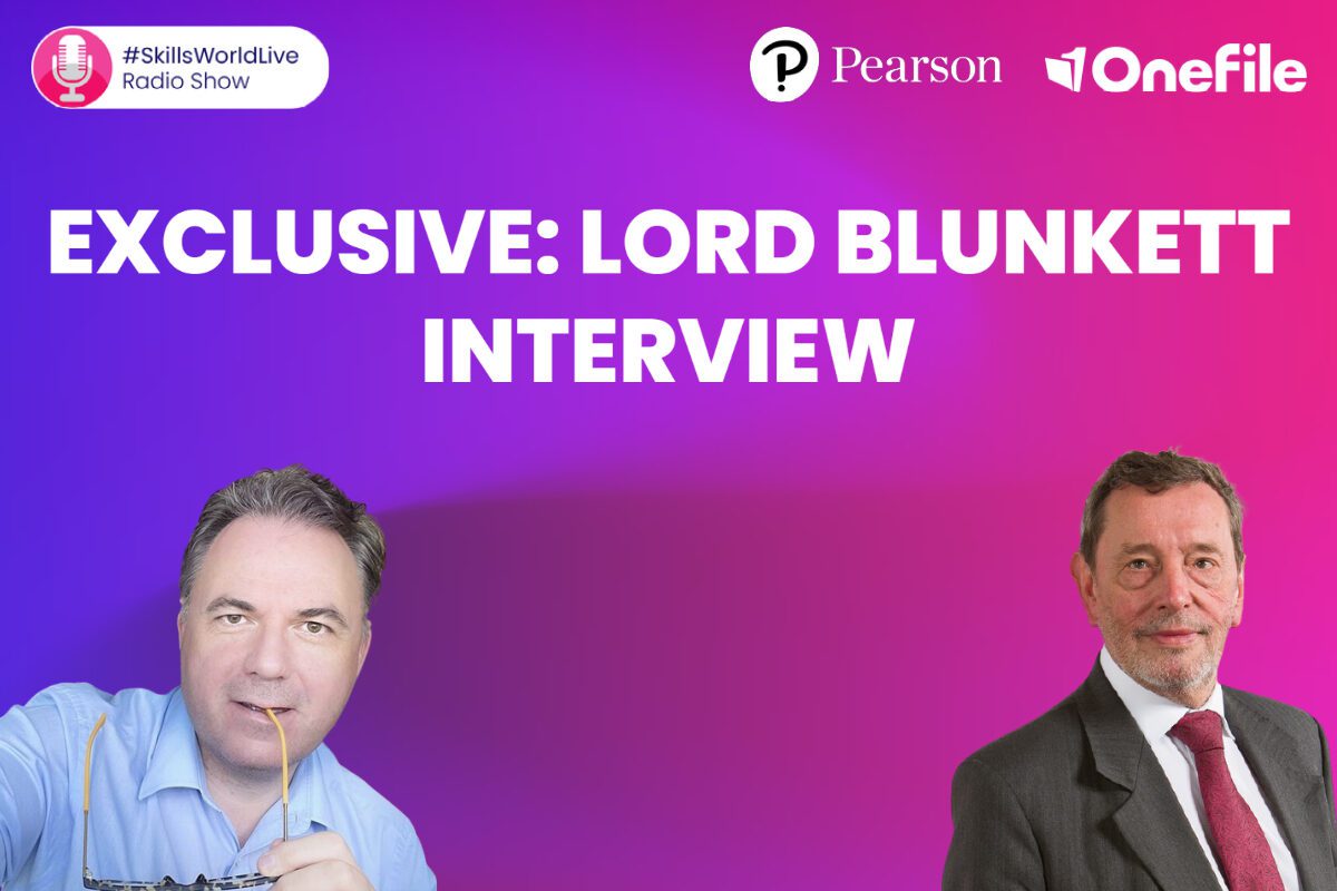 Skills World Live Radio Show - EXCLUSIVE: Lord Blunkett Interview