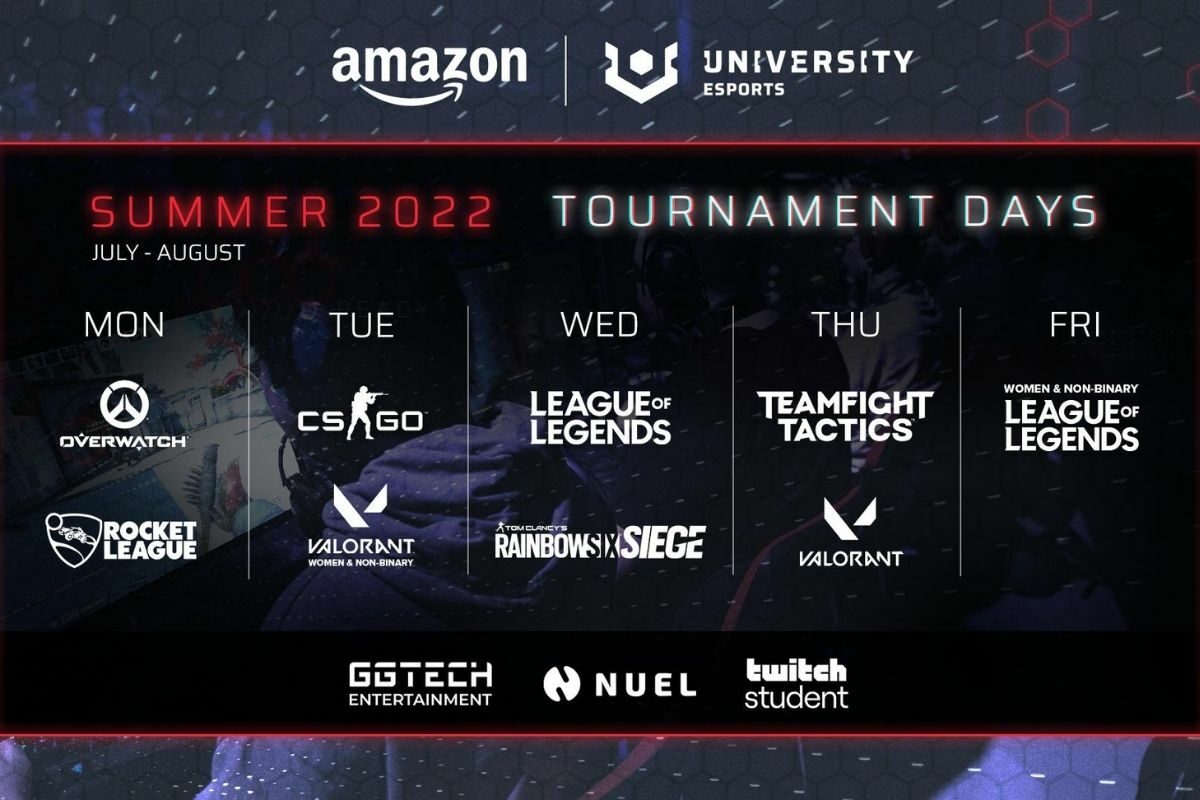 Students competing for £4,450 prize pool as Amazon UNIVERSITY Esports Summer Tournament kicks off