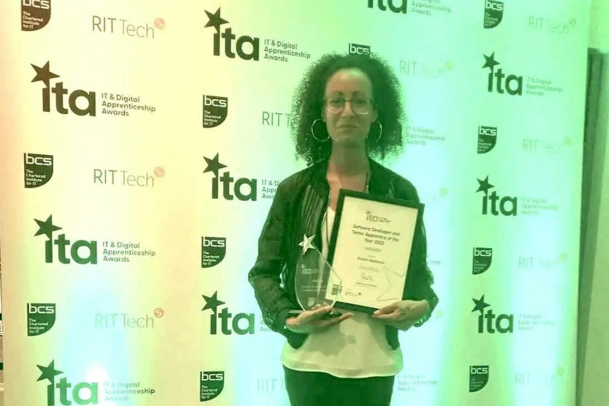 Top apprenticeship award goes to student from Manchester Digital Academy