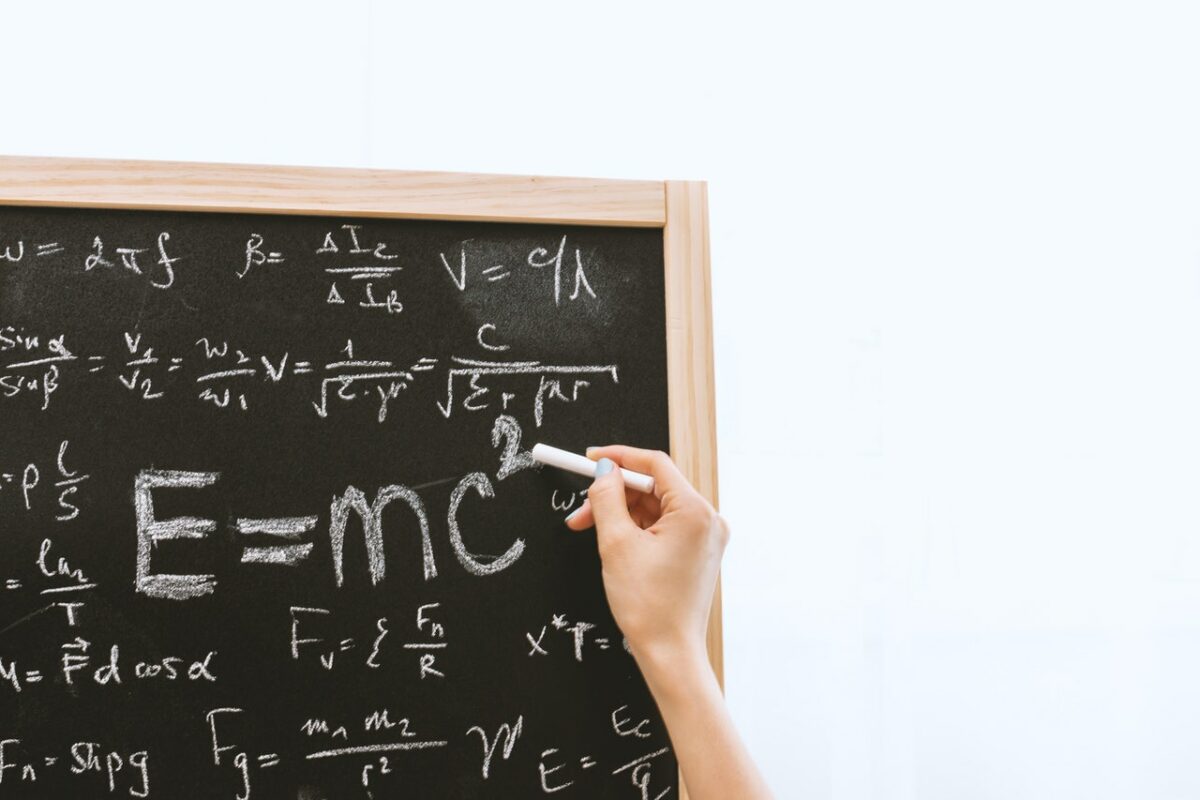 Maths on chalkboard