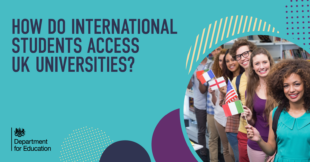 How do international students access UK universities?