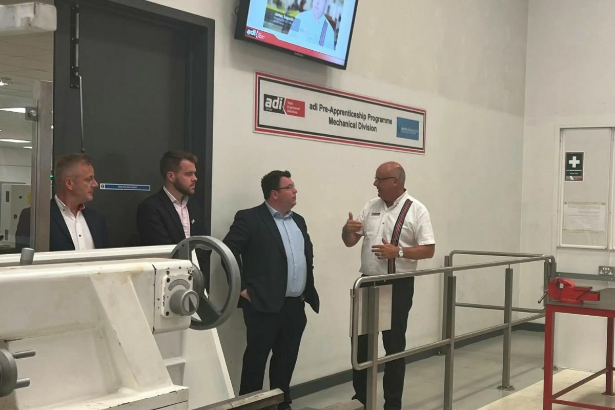 Birmingham MP Gary Sambrook visits local engineering firm adi Group