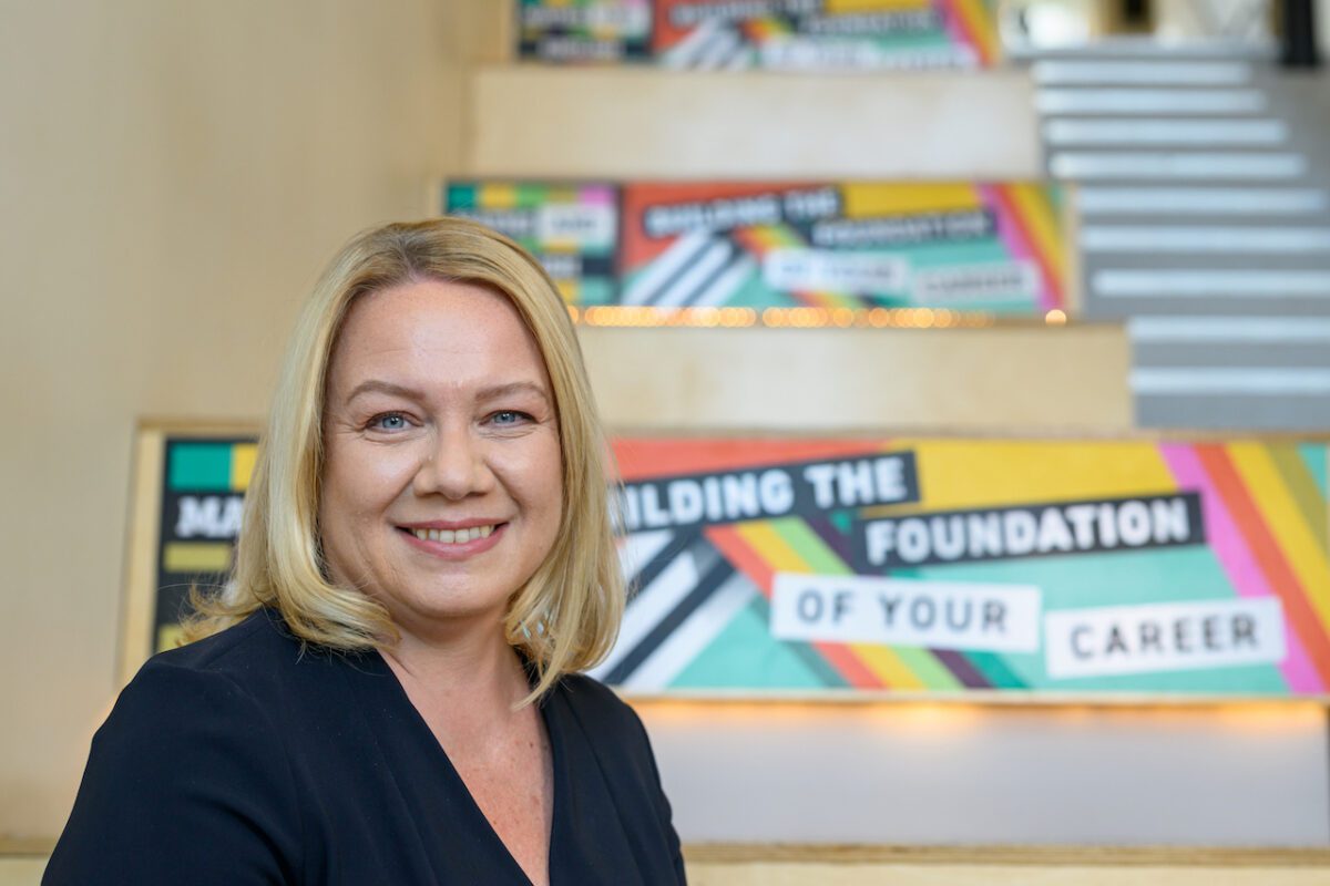 Nikki Davis, the first female CEO & Principal of Leeds College of Building.