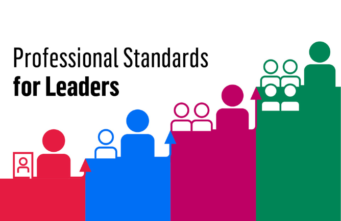 Professional standards for leaders arrow graphic