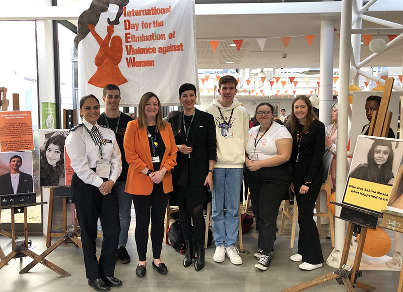 Students heard powerful accounts from a variety of speakers as New City College Havering Sixth Form held an event to raise awareness on the International Day for the Elimination of Violence against Women.