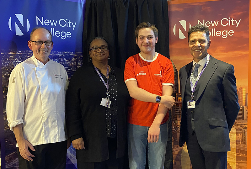 New City College was celebrating success in the WorldSkills UK national competition as Catering & Hospitality student Isaac King was named as a winner.