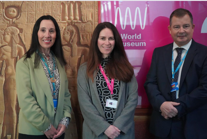 From L-R: Christine Carter, Vice Principal Wirral Met College, Clare Benjamin, Head of Learning & Participation at National Museums Liverpool and Phil Jones Vice Principal Wirral Met College.