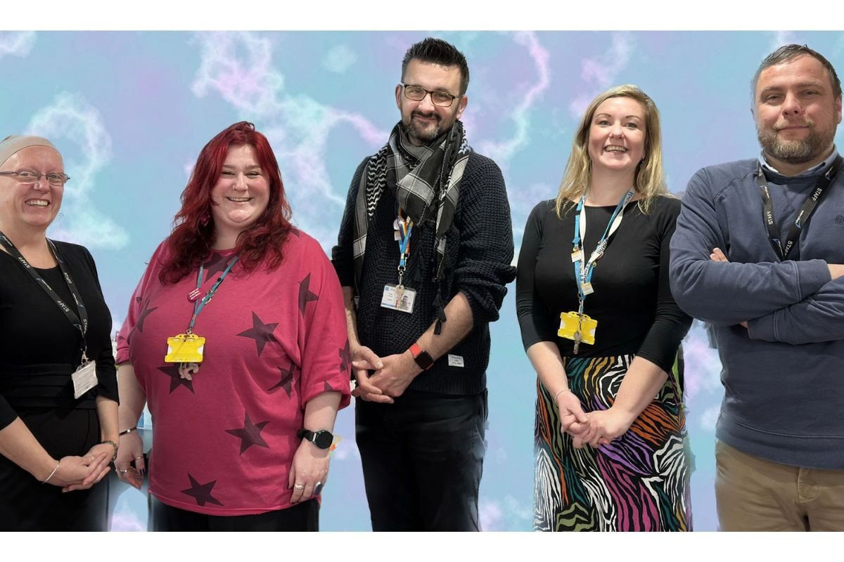 Pictured: From left: Sam Hillman, Assistant Principal at Exeter College; Coordinate to Elevate Team Members at City College Hattie Elias-Jones and Colin Davey; Maths Centre for Excellence Project Manager at City College, Katie Fremlin; and Matt Hine, Head of Foundation Maths and English at Exeter College.
