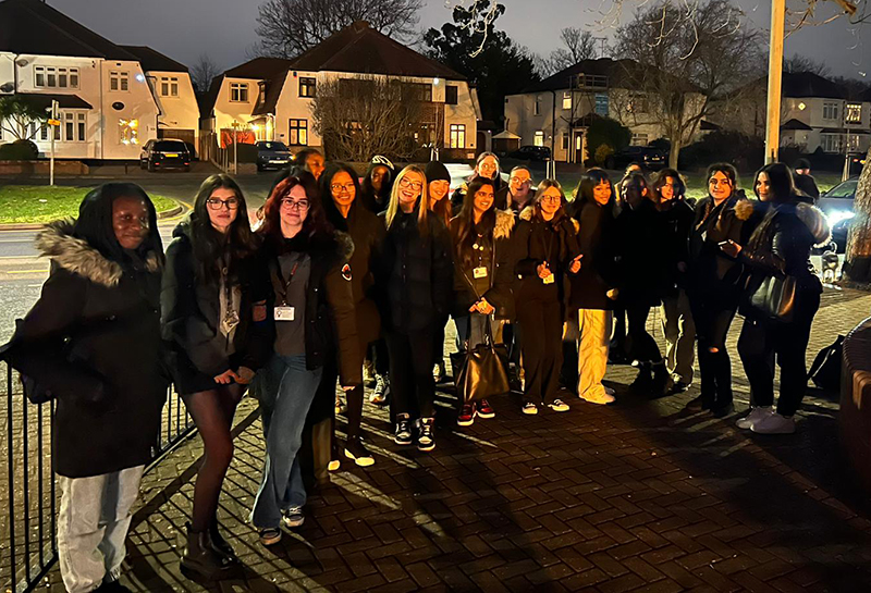 Students from New City College Havering Sixth Form joined local Met Police officers for a Walk & Talk initiative where they had the opportunity to share their thoughts on safety in the community and point out improvements that could be made for women to feel safer.