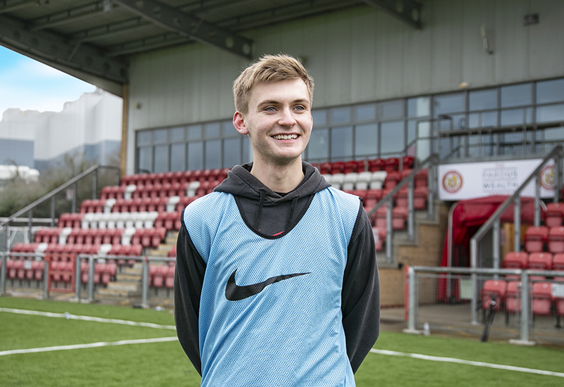 NCC's talented Sport student Jamie Brooker has just returned from captaining the England U19 Futsal team in Lithuania – leading them to a 3-0 win.