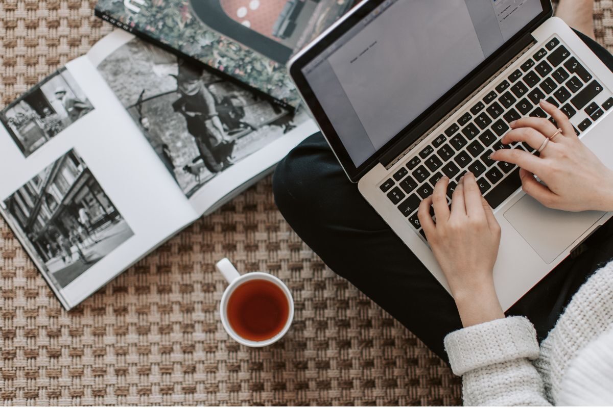 female on laptop