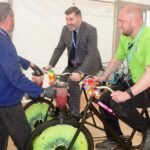Alan Pease Acting Principal peddling for a smoothie | College hosts sustainability festival for students | The Paradise