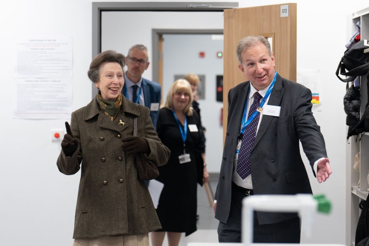 HRH THE PRINCESS ROYAL VISITS WESTON COLLEGE’S HEALTH AND ACTIVE LIVING SKILLS CENTRE