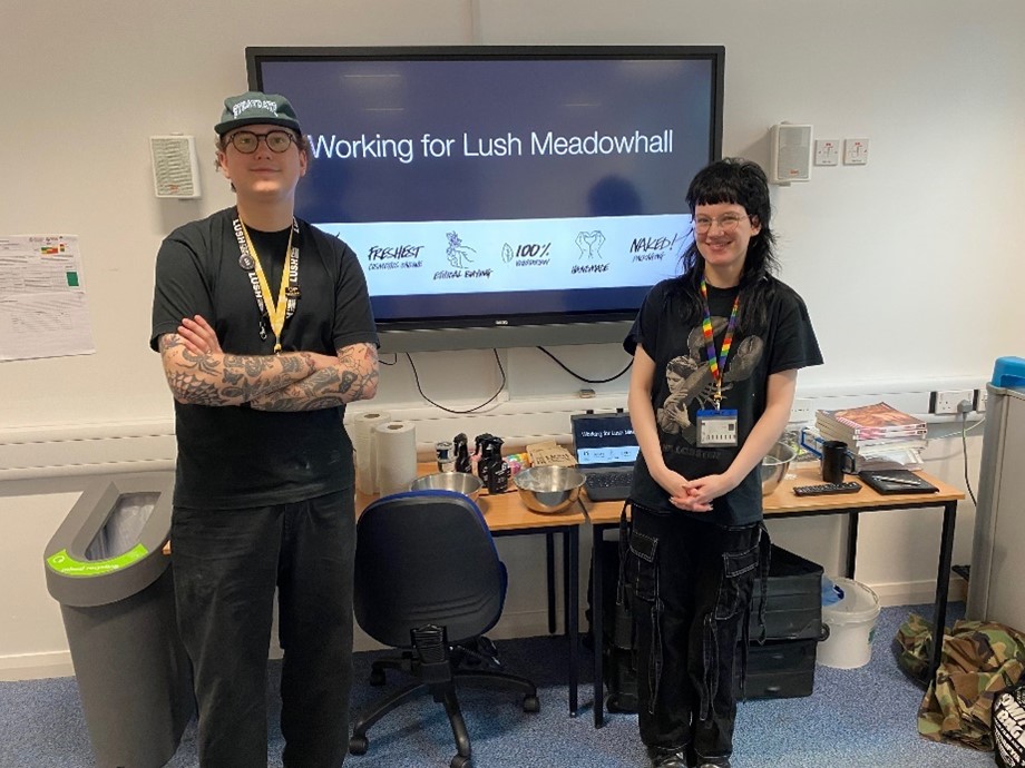 Jack Sowter and Lucy Whelan from Lush Meadowhall