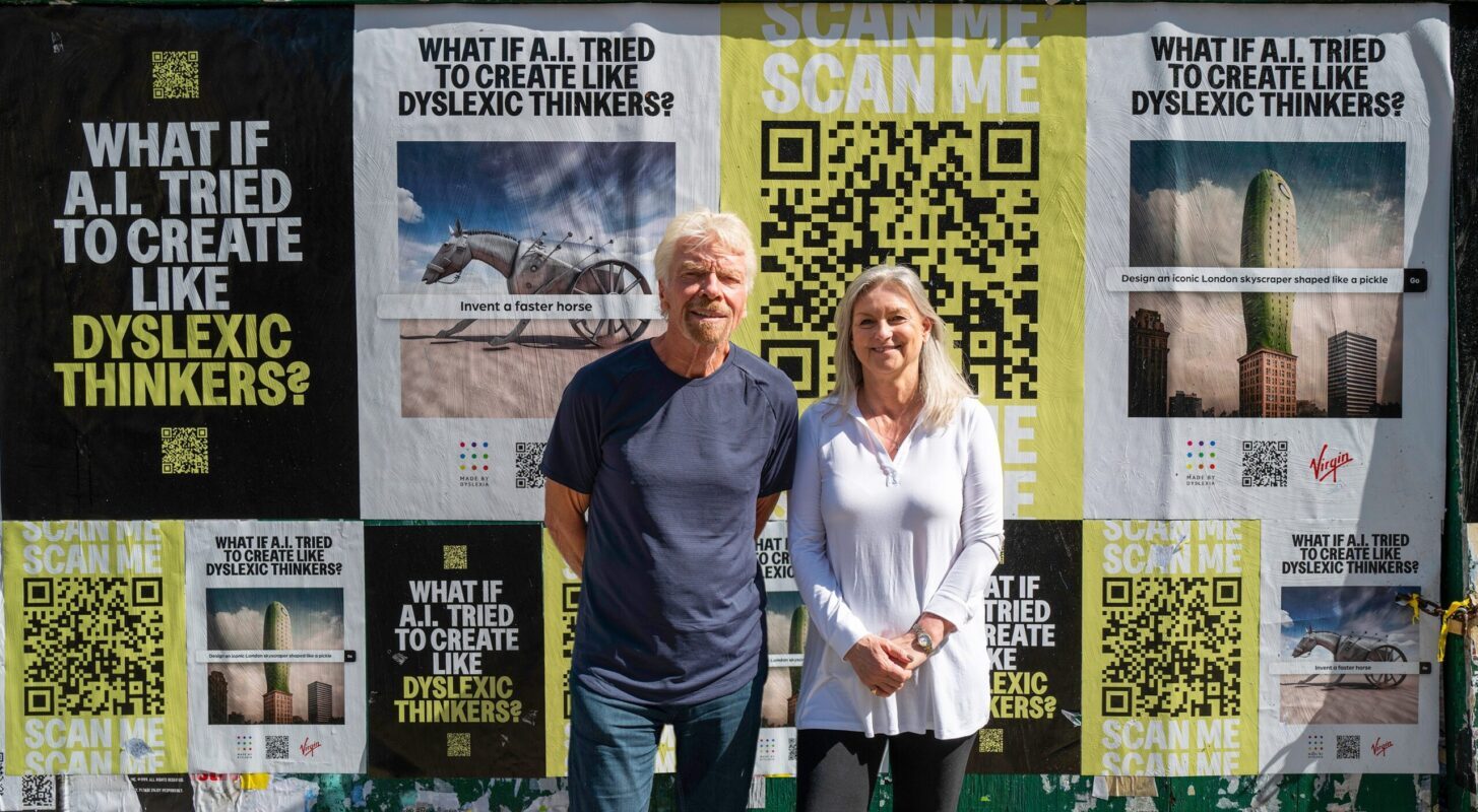 Richard Branson and Kate from Made by Dyslexia