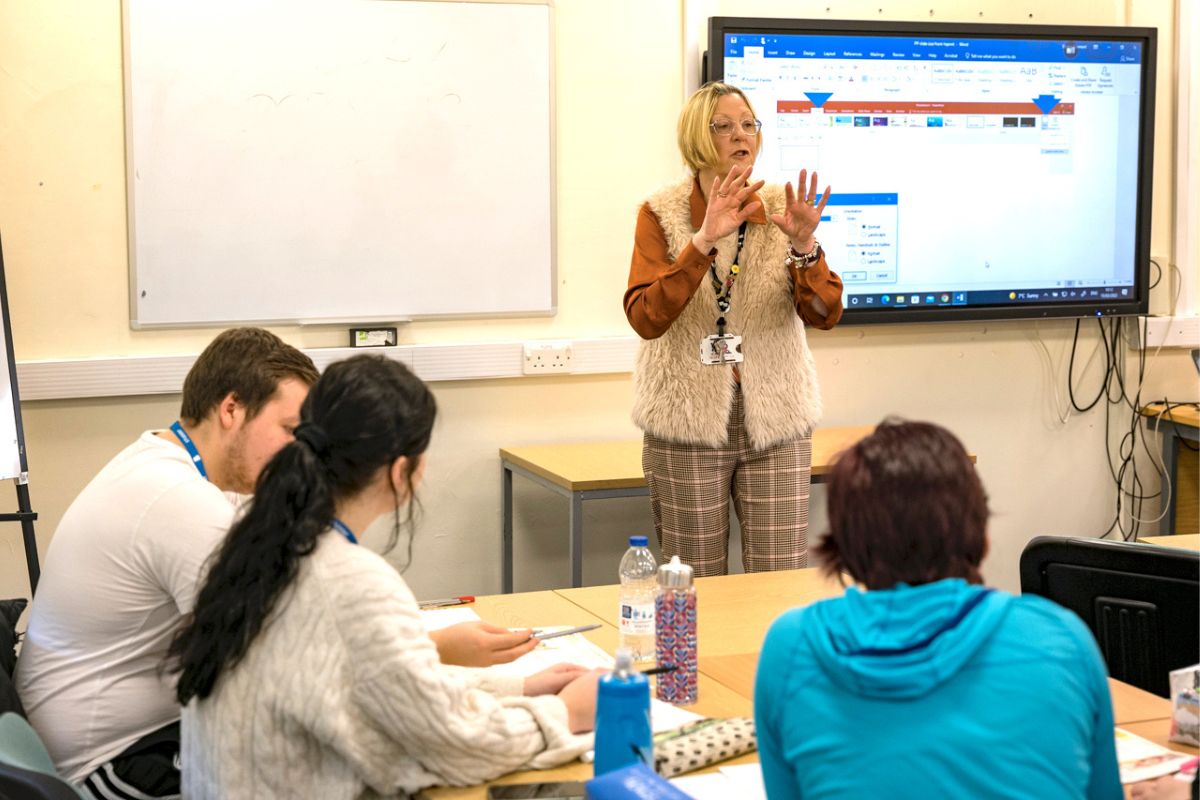 Teacher training provision at Bradford College.