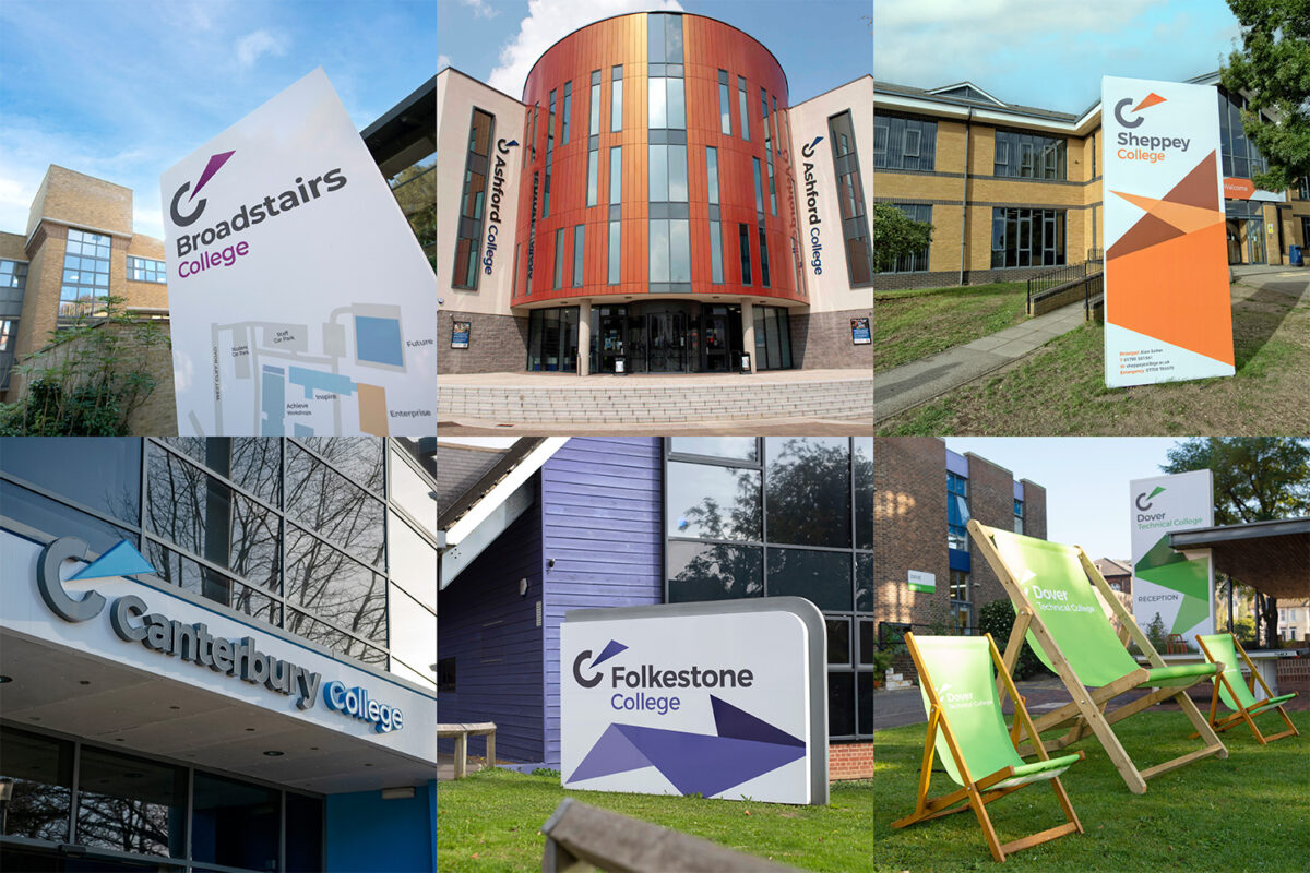 EKC Group's six Colleges are located in Ashford, Broadstairs, Canterbury, Dover, Folkestone and Sheppey