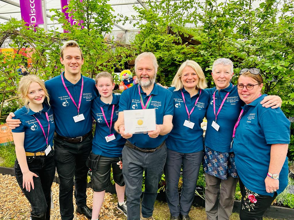 Gold Medal and Best Discovery Exhibit for ‘Rustic Recipes Reimagined’ Sparsholt College Garden at RHS Chelsea Flower Show