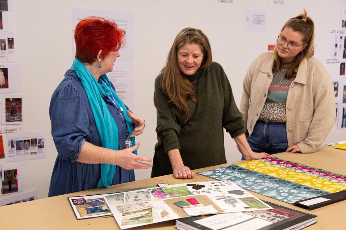 Designer Helen Round visits Arts University Plymouth to inspire Textile students