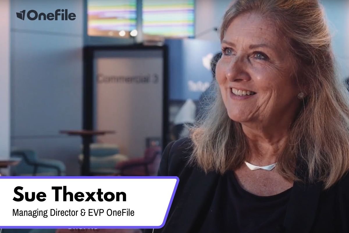 Sue Thexton at the OneFile Conference
