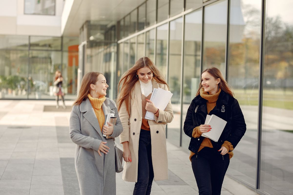 3 women walking