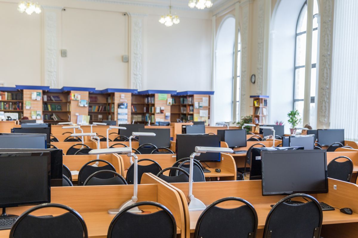 empty classroom