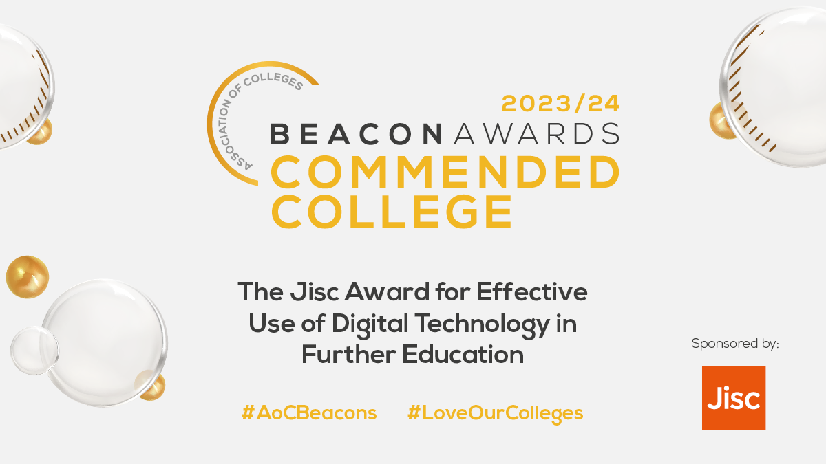 NPTC Group of Colleges has Been Named as an AOC Beacon Commended College